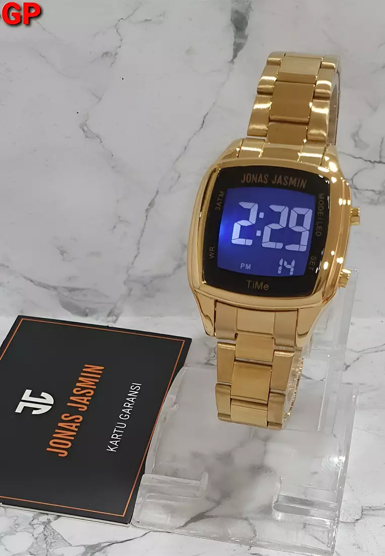 Jonas Jasmin 2255 Jam Tangan Digital Wanita - Gold - Stainless Steel