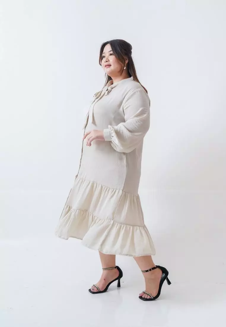 Plus Size Long Dress Ollenca pearl
