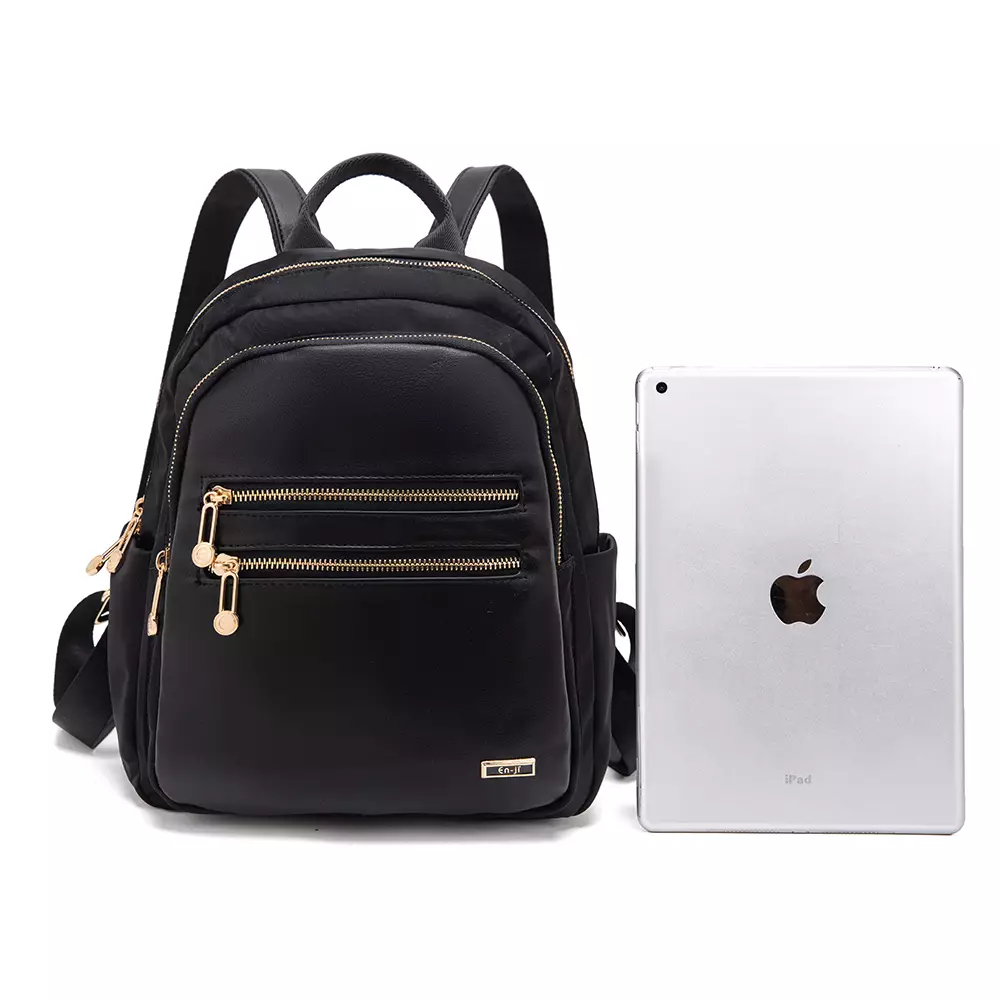 En-ji Heoji Backpack Wanita Warna Black