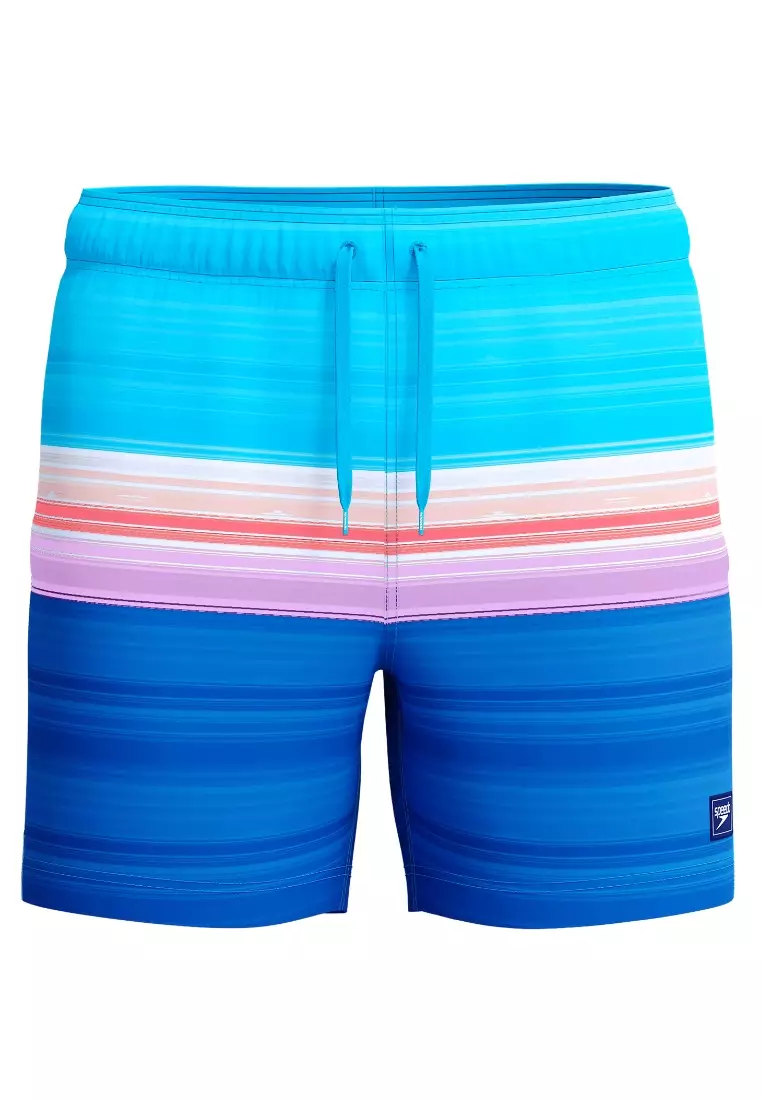 Eng. Print Redondo Edge Volley 16" Watershort (Sunset/Turkish Sea)