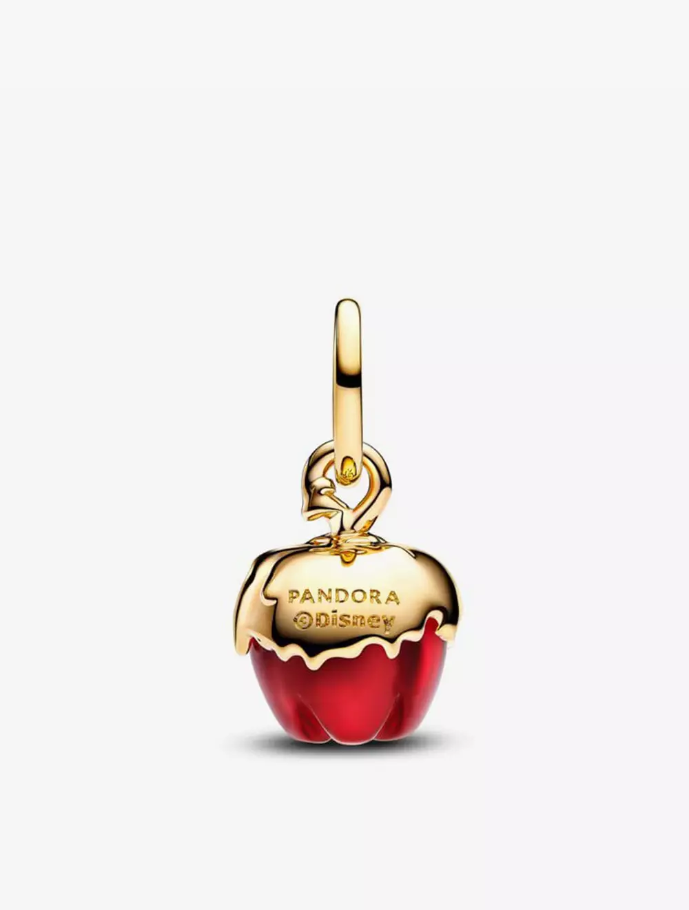 Disney Villains Evil Queen apple 14k gold-plated dangle with red Murano glass