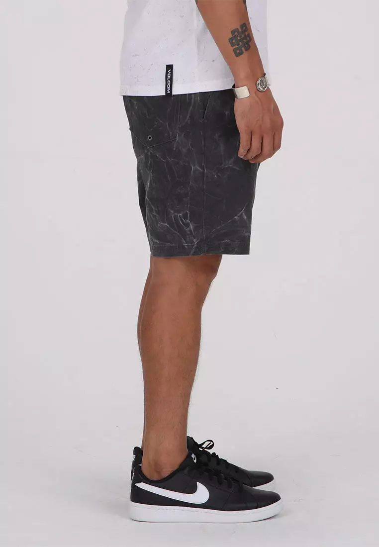 MWS STONE FADED 19 HYBRID SHORTS STEALTH