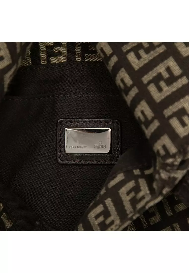 Pre-Loved Fendi Zucchino Canvas Crossbody