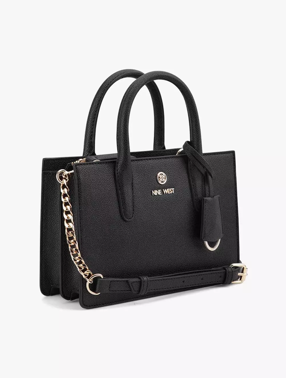 Nine West Siera Satchel Bag - Triple Compartment Purse With Removable Strap