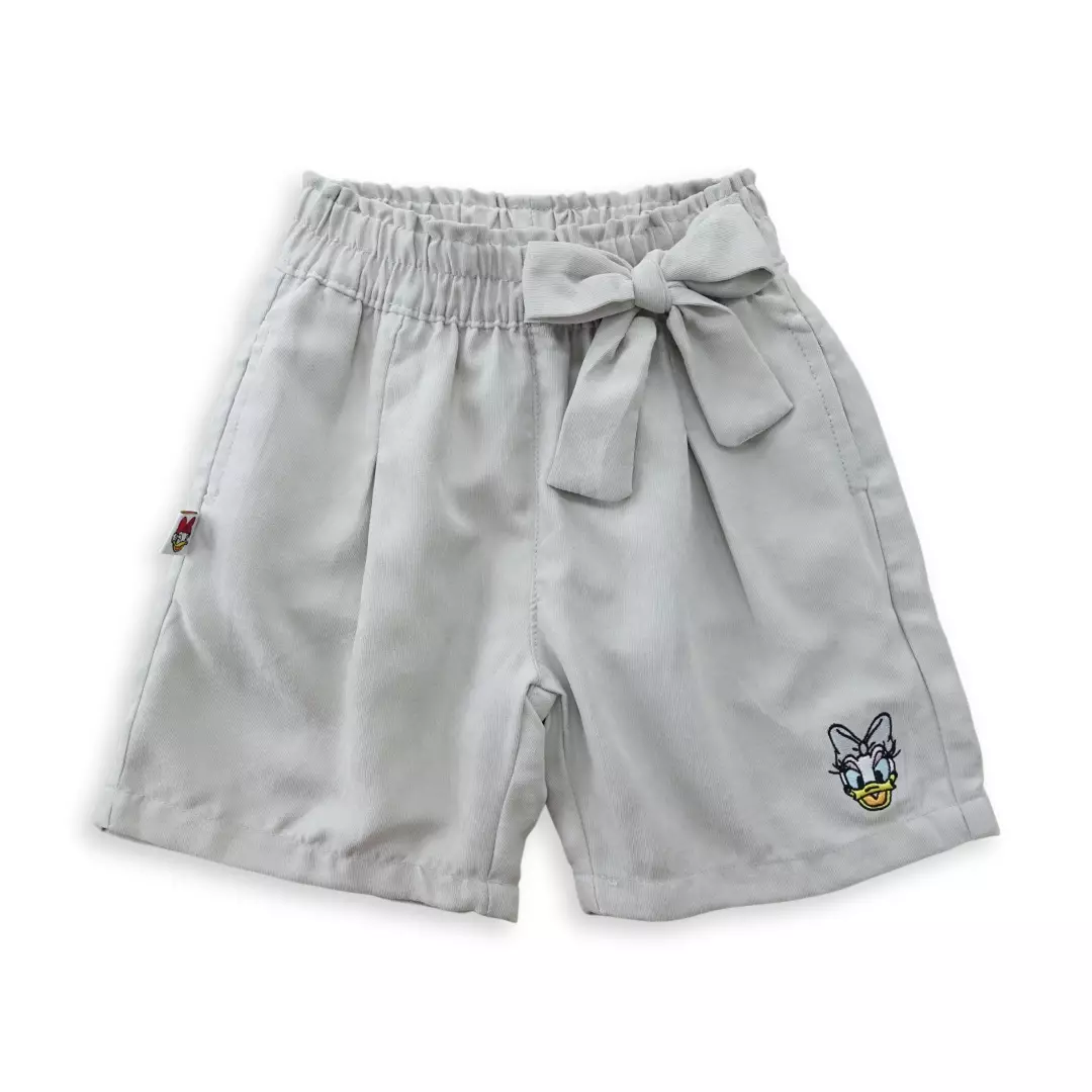 Celana pendek / Short pants / Daisy Bow accent / gray