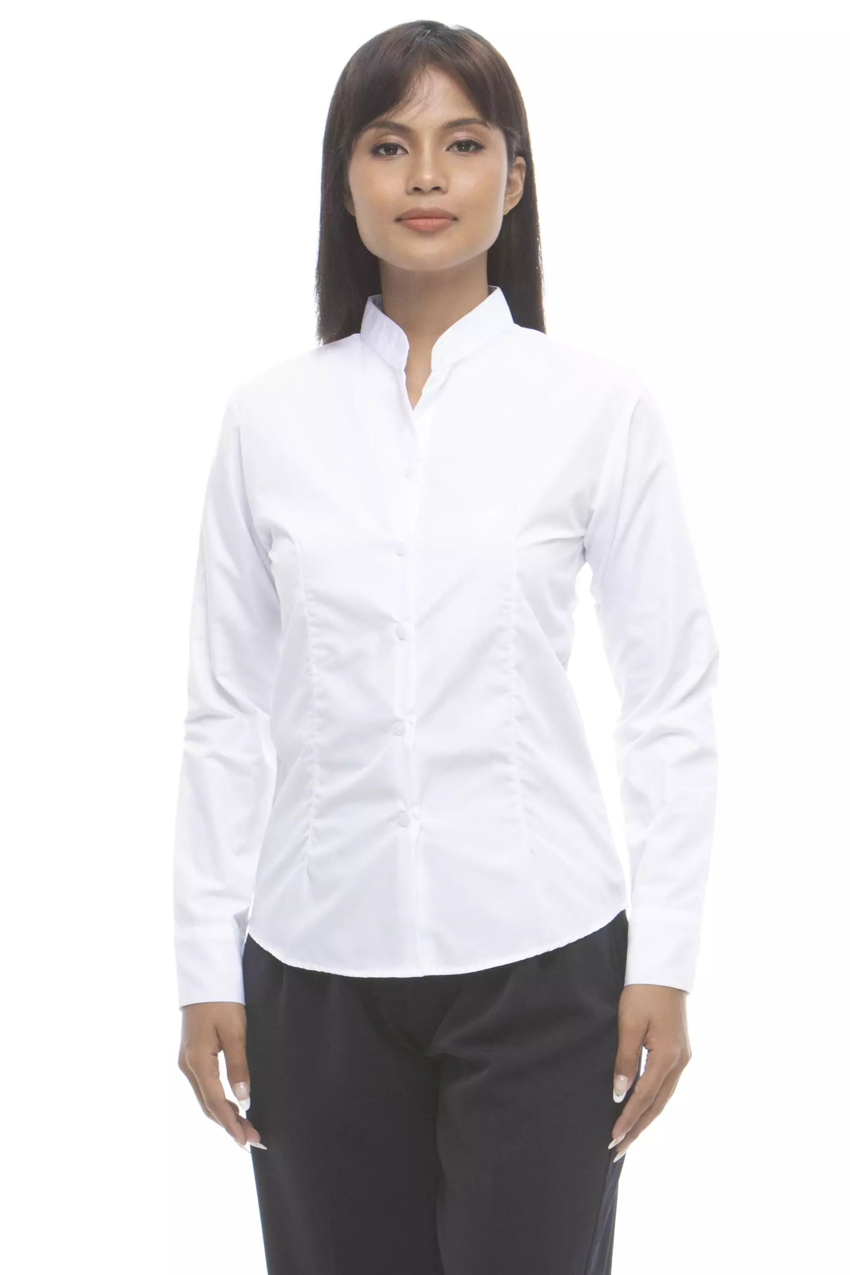 Daisy Long Sleeve Stand Collar Blouse