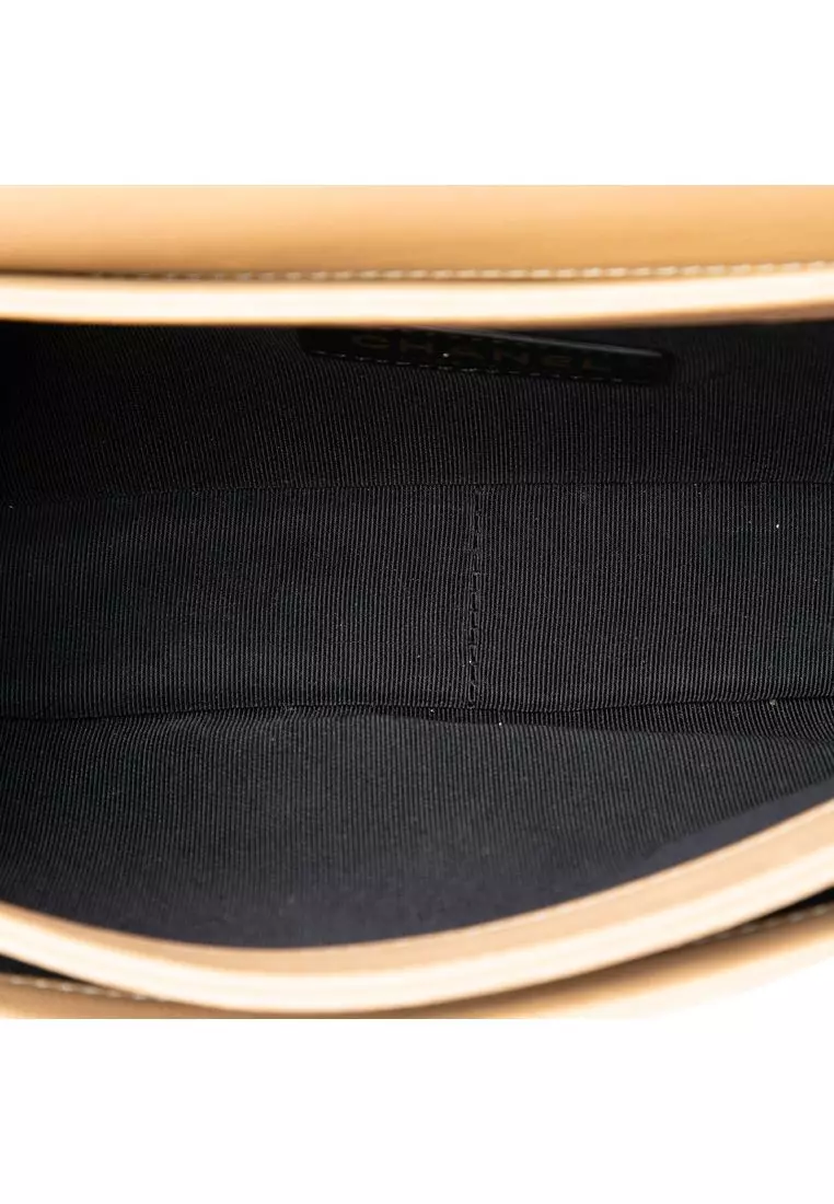 Pre-Loved Chanel Cc Stitched Suede And Calfskin Single Flap