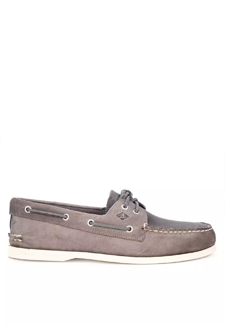 Buy Sperry Men's Authentic Original™ Leather Boat Shoe Grey (STS25510 ...