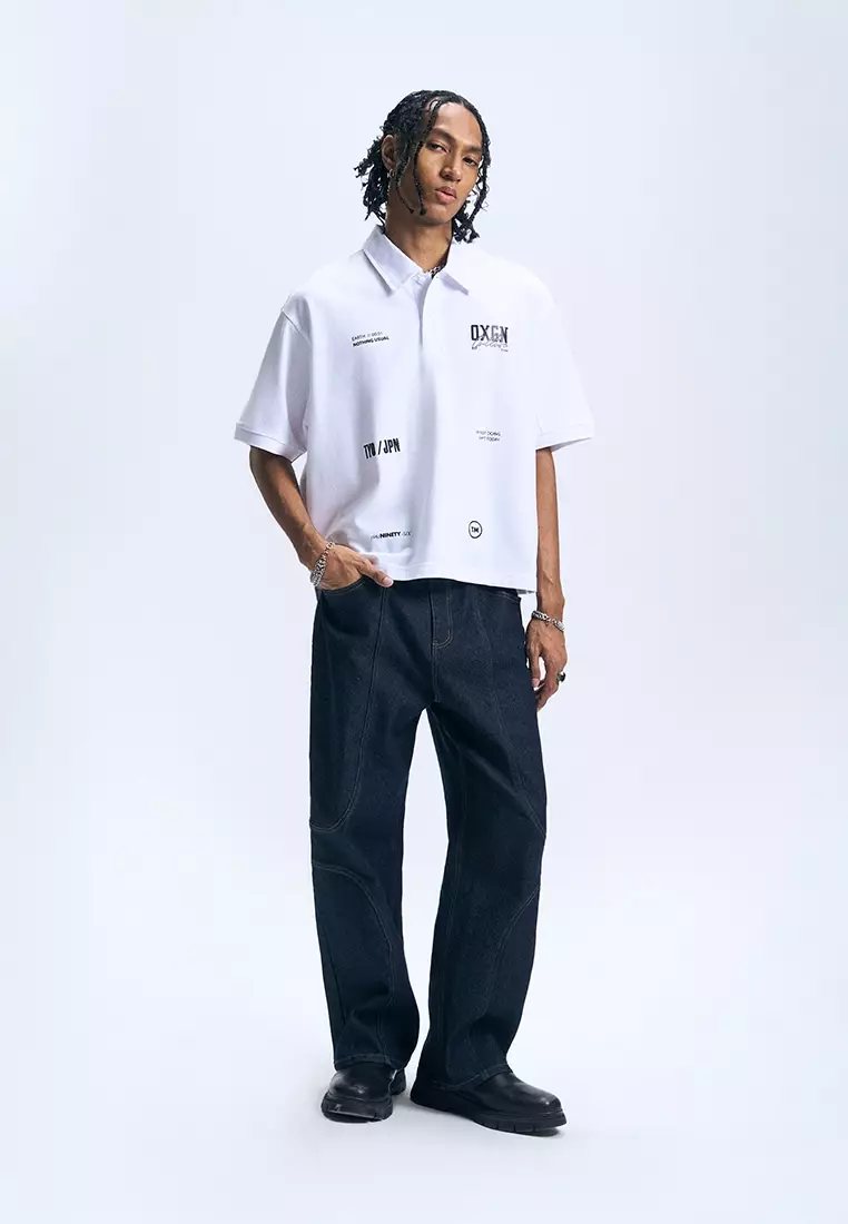 Graphic Boxy Polo