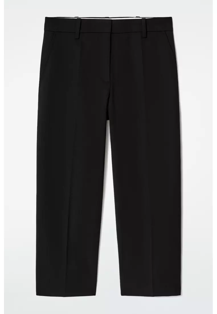 WOOL-BLEND CAPRI TROUSERS