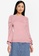 JACQUELINE DE YONG pink Kourtney Puff Sleeve Knit Sweatshirt 9D7E3AA6FC1096GS_1