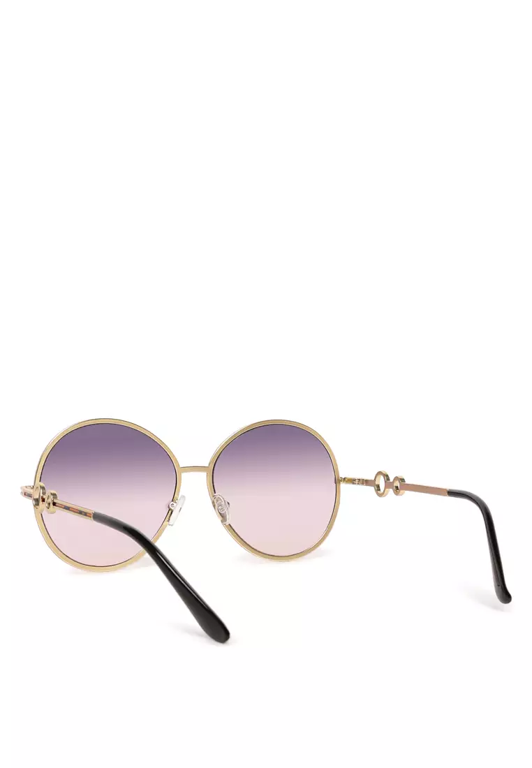 Purple Oversized Full Rim Oval Sunglasses