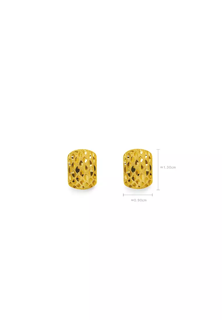 375/9K Gold Clip Earrings S201A