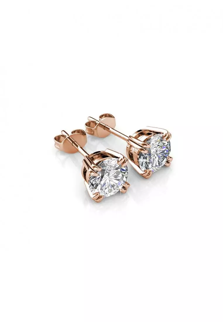 Lowe Solitaire Earring RG - Anting Crystal Swarovski by Her Jewellery