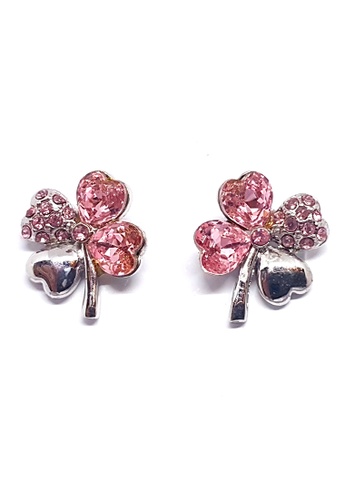 BELLE LIZ pink Emma Pink Clover Earrings 13AF3AC55C1F8DGS_1