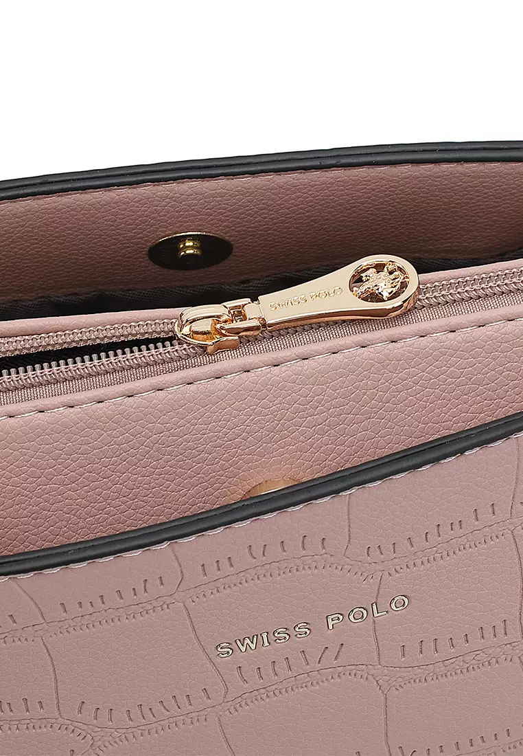 Women's Shoulder Bag / Sling Bag / Crossbody Bag (Tas Bahu / Tas Selempang Wanita) - Merah Jambu