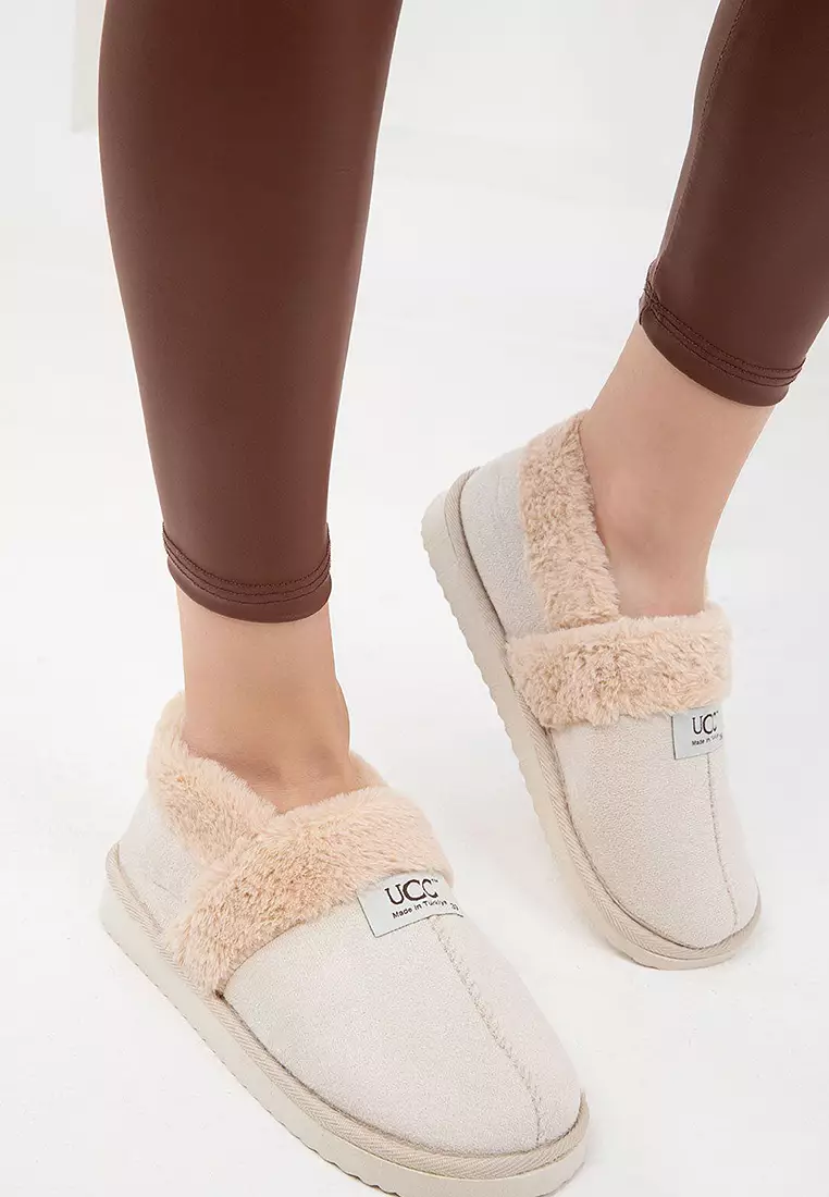 Plush Bedroom Slip Ons