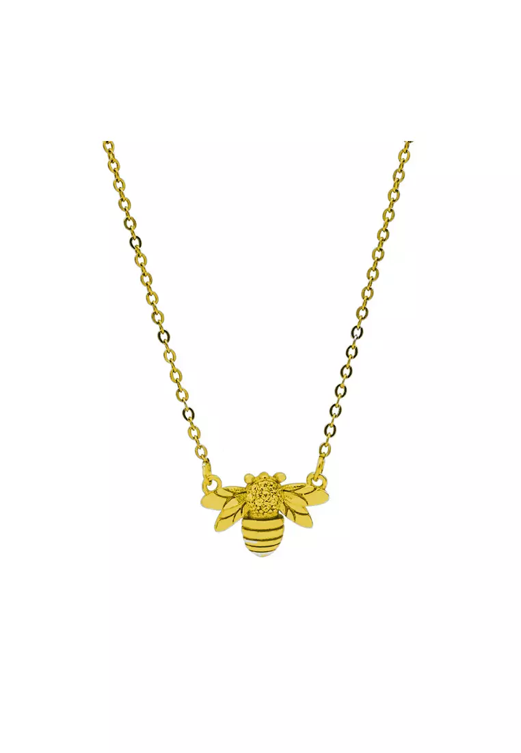 LDR1227 Collana con api carine in argento S925_voghion.com