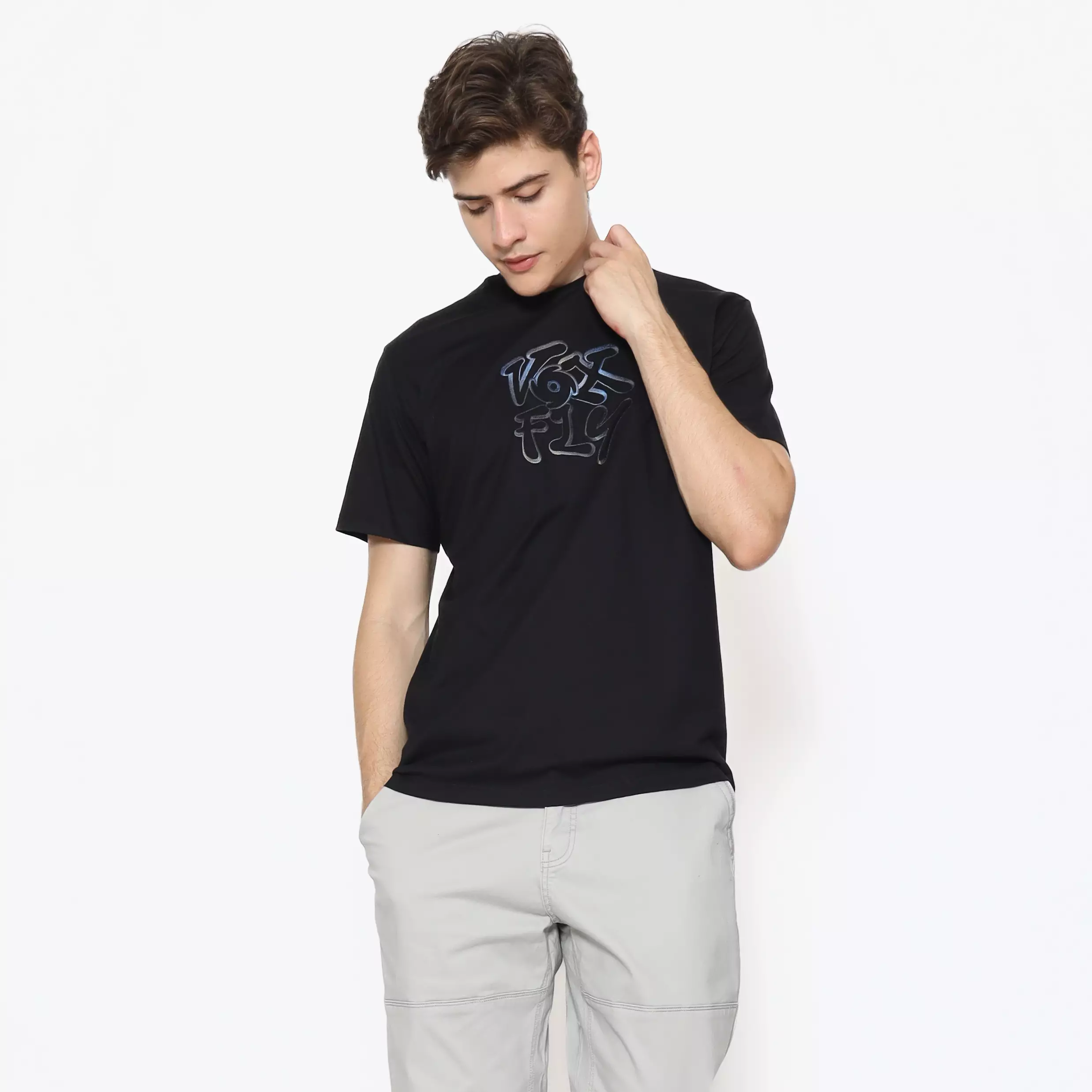 Voxfly Kaos lengan pendek Pria Holo Men Tee New Planet Surf