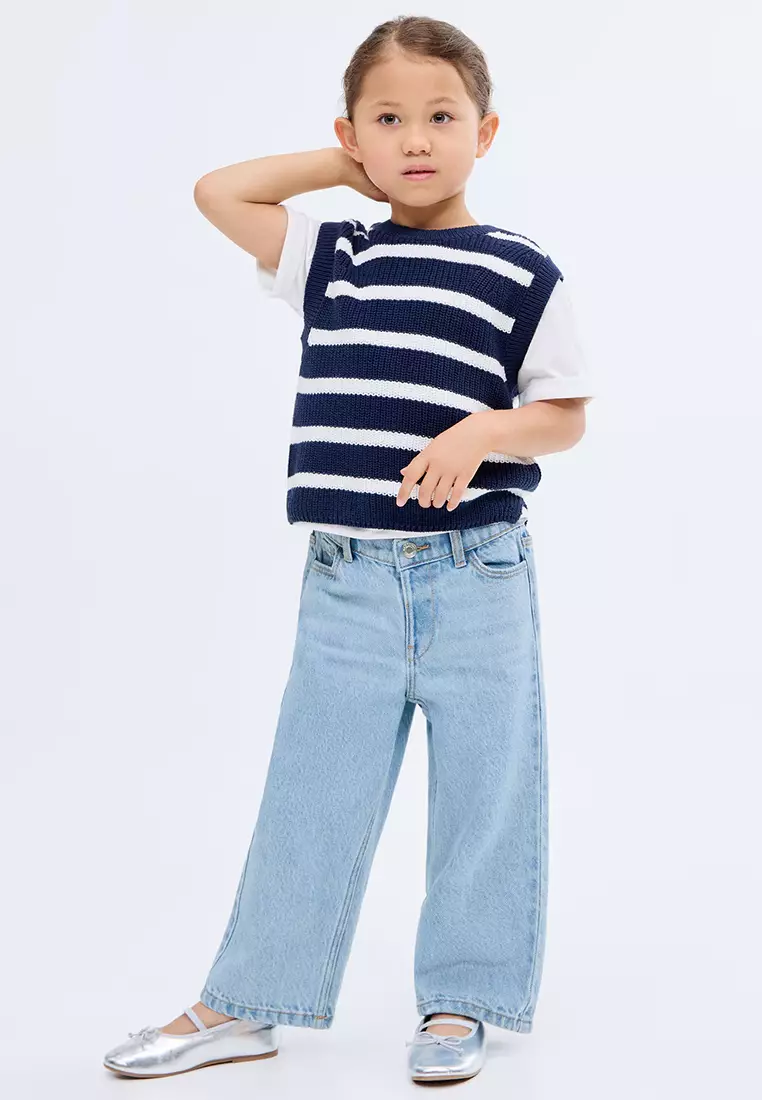 Cotton Culotte Jeans