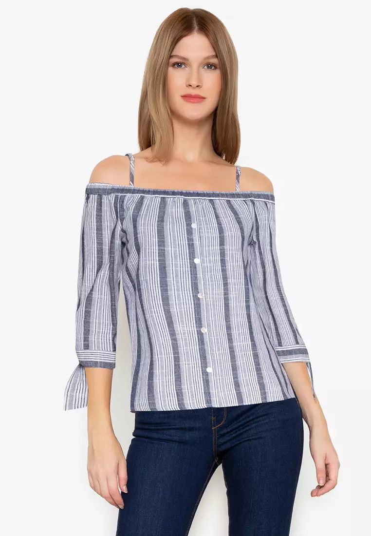 Zalora off shoulder on sale top