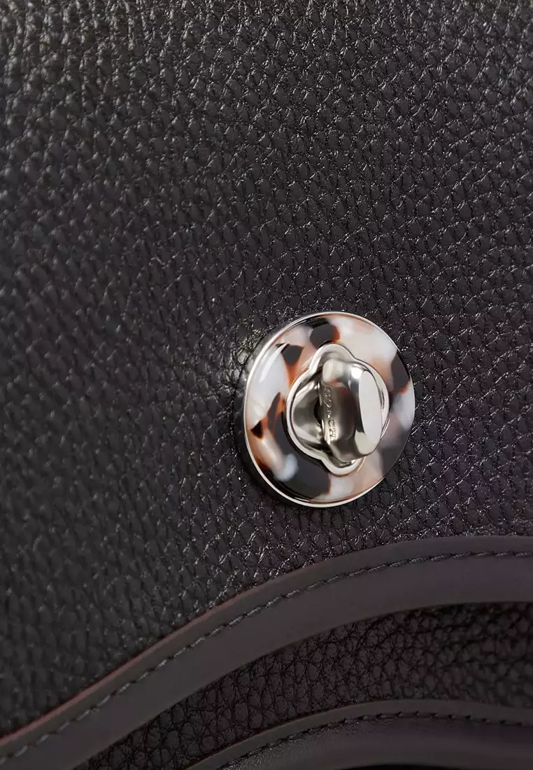 Wavy Dinky Bag In Coachtopia Leather - Black CK113