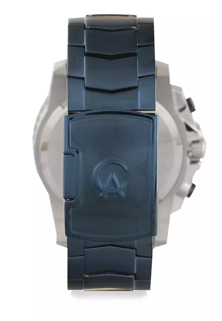 Alexandre Christie Jam Tangan Pria - Blue Silver - Stainless Steel - 6455 MCBTUBU