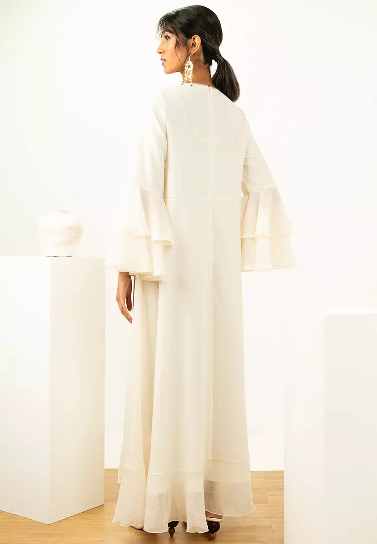 Anya Maxi Flounce Dress