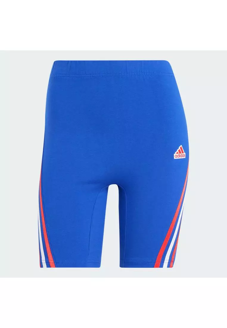 Blue adidas biker shorts hotsell