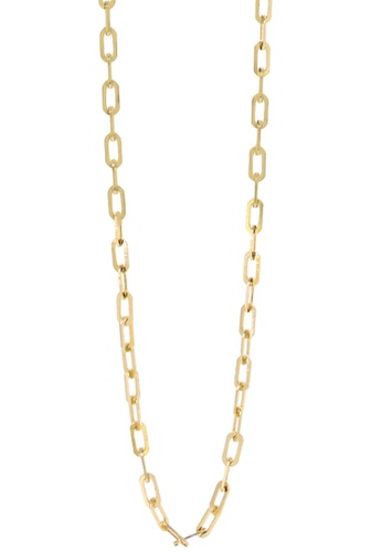 DS Jewelry SDNE-826: 18K-YG Paper Clip Necklace | ZALORA Philippines