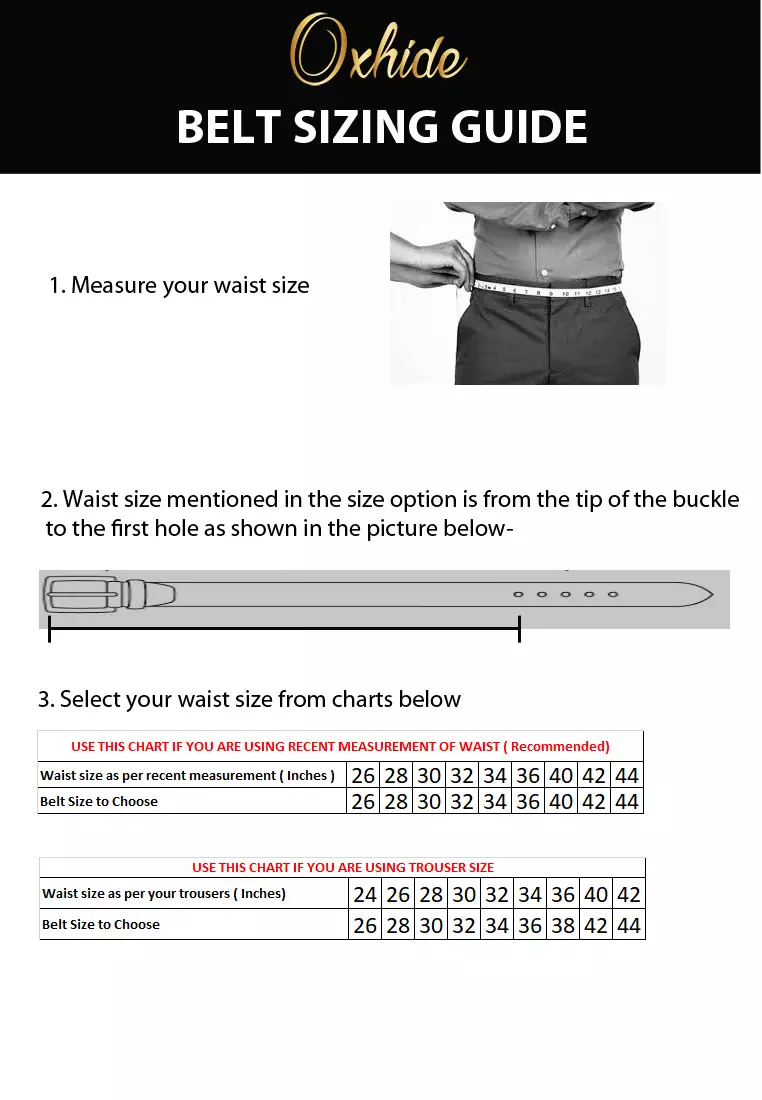 Lacoste belt size guide online