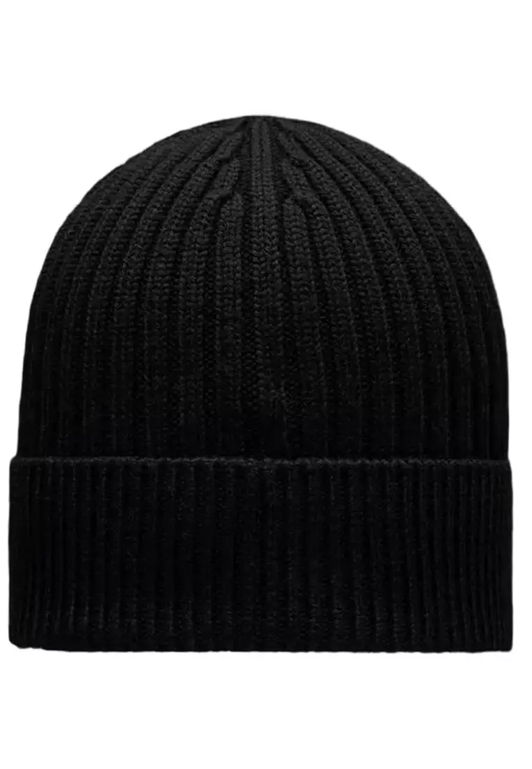 Moncler ribbed sale beanie hat