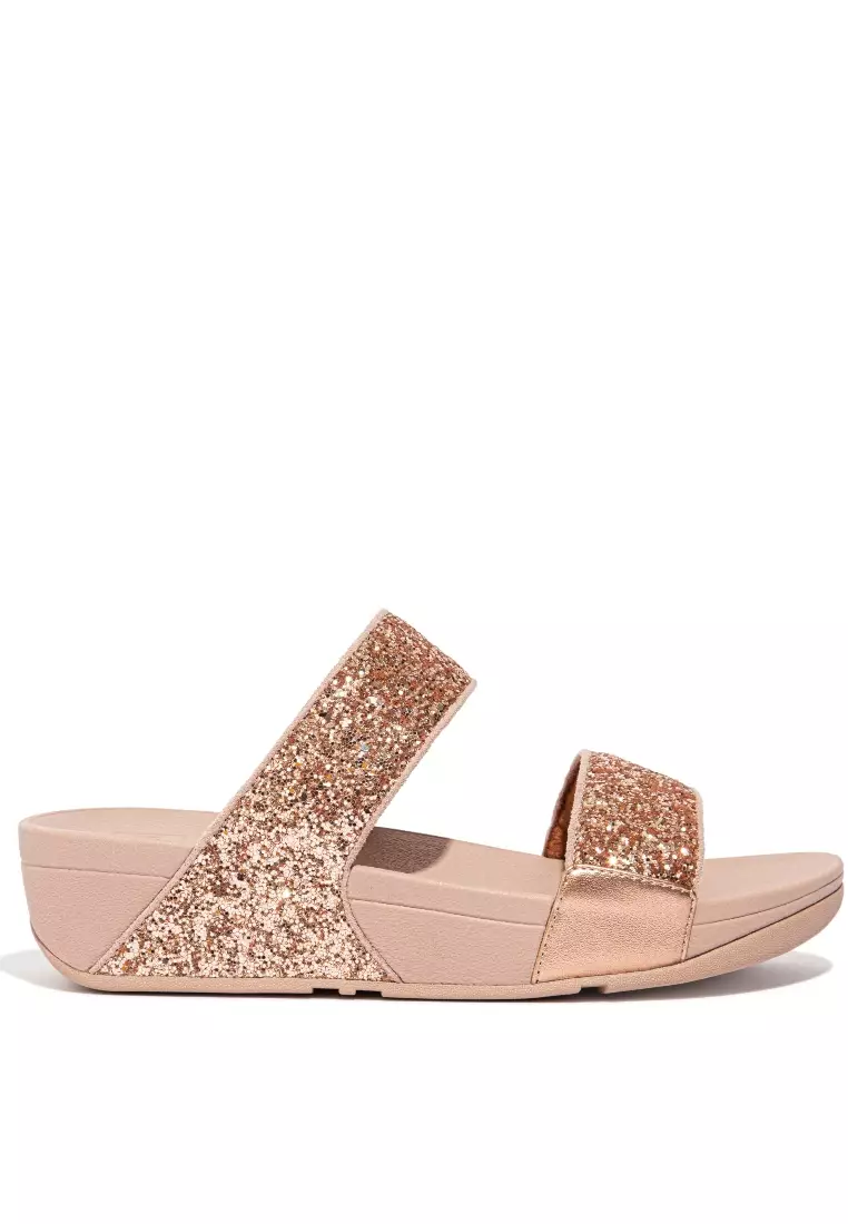 Gold glitter slides clearance