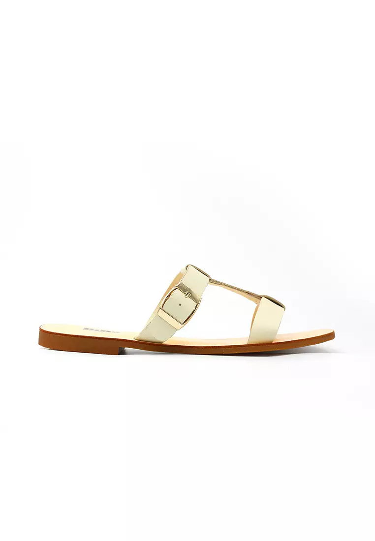Discount on Bibo  shoes - SKU: Carissa Leather Flat Slippers