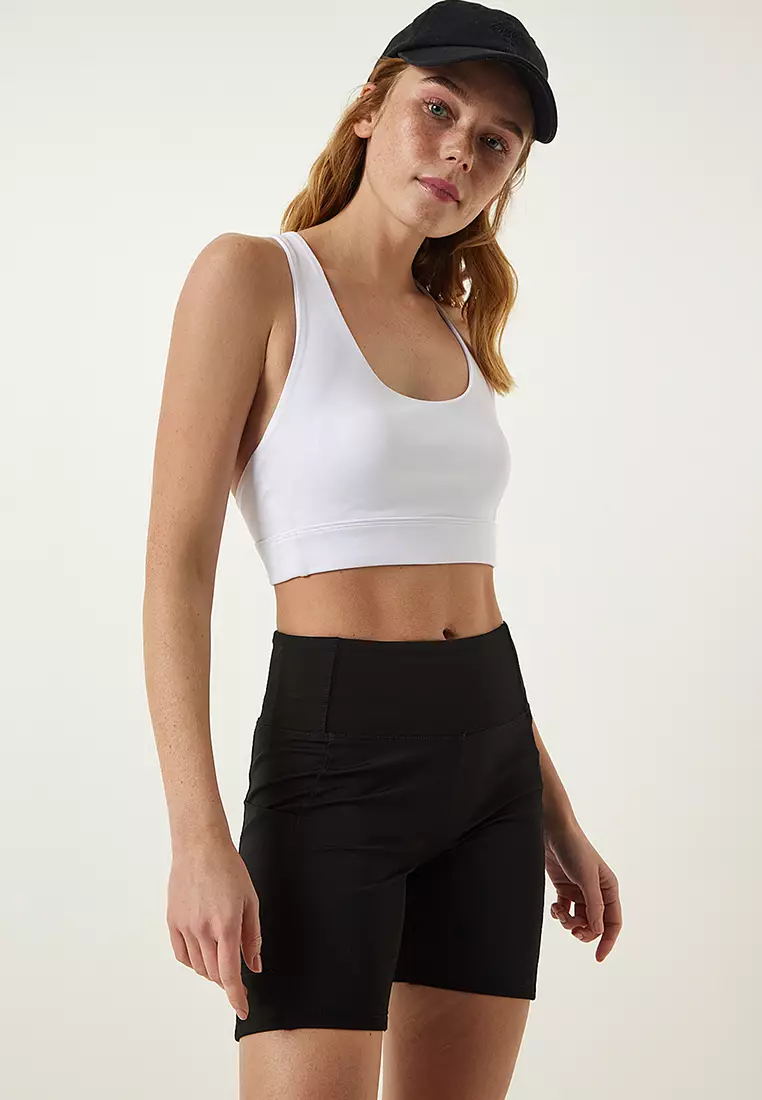 Cross Back Strappy Sports Bra