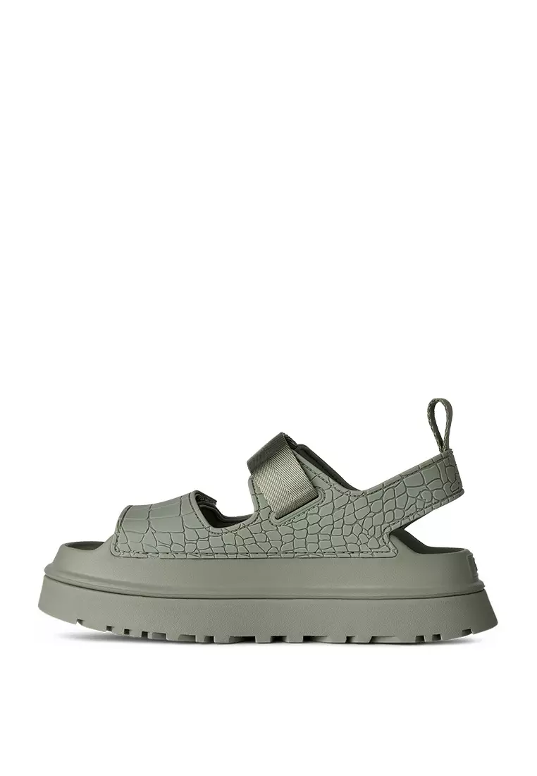 Women's GoldenGlow Embossed Sandal - Artichoke (1175311-ART)