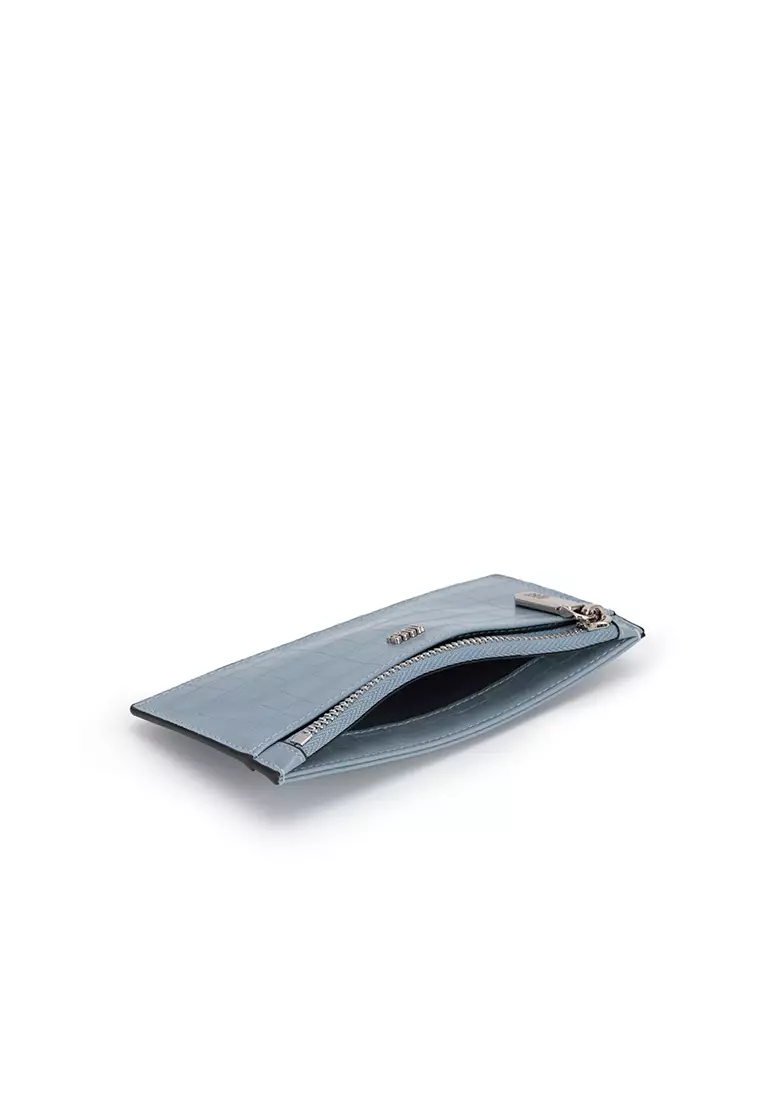 FAUX CROCO CARD HOLDER