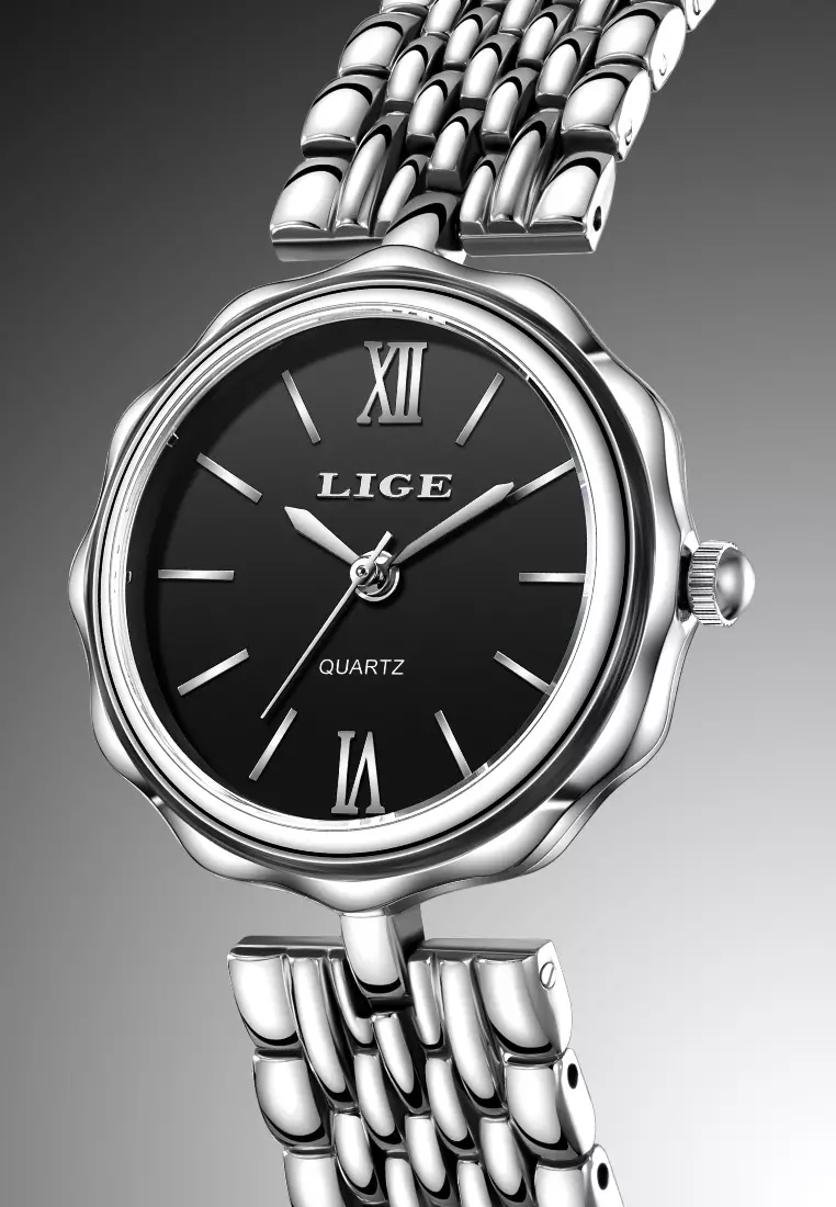 Ladies Stainless Steel Quartz Watch, Stainless Steel Bracelet