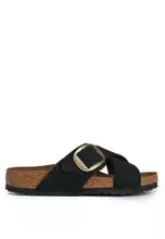 BIRKENSTOCK SIENA BIG BUCKLE ブラック 23cm Siena Big Buckle Nubuck Leather Black | BIRKENSTOCK