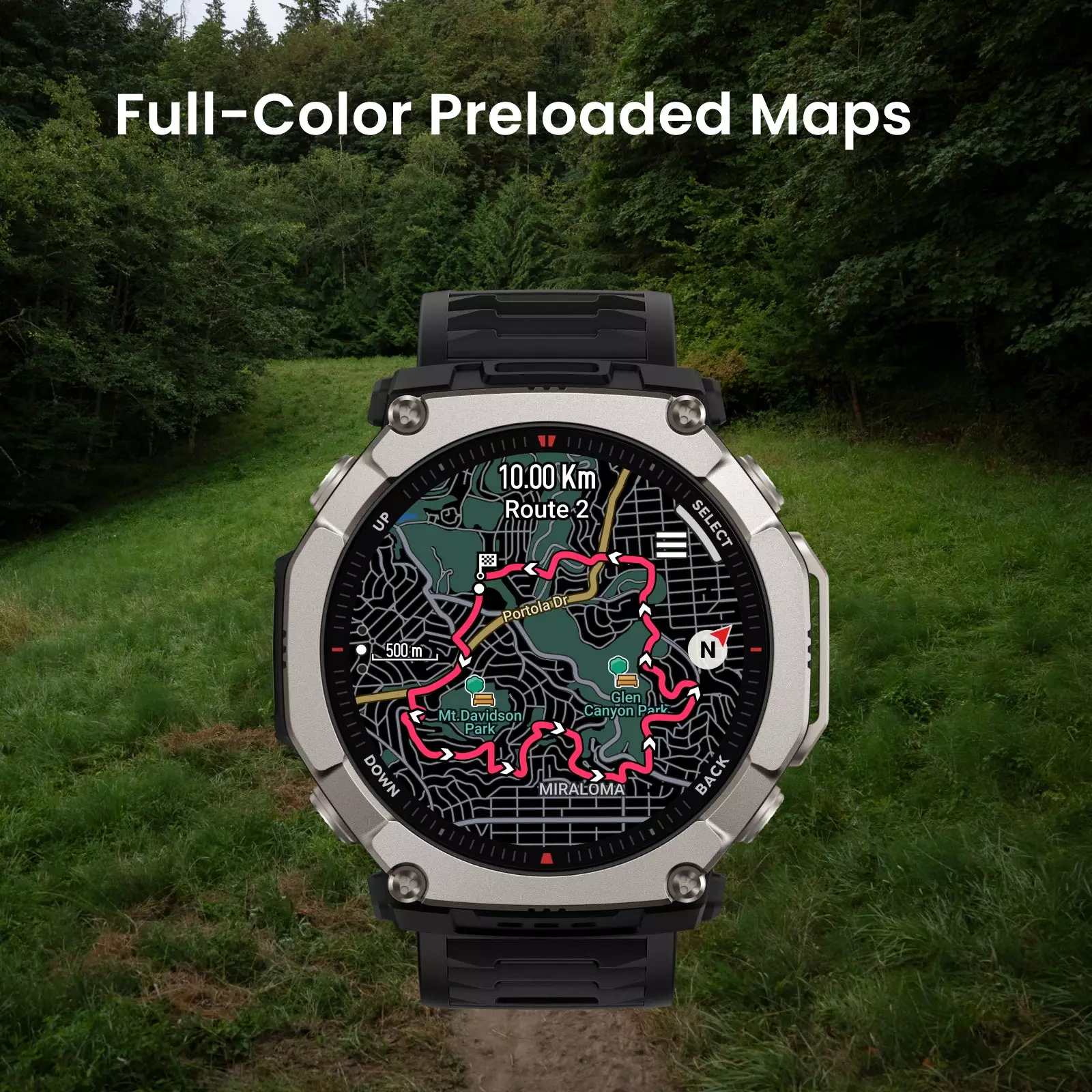 Amazfit T-Rex Ultra 2 Black Magma | Smartwatch Outdoor GPS | 1,5" AMOLED Sapphire Glass | 30 Days Battery | 180+ Sport Modes