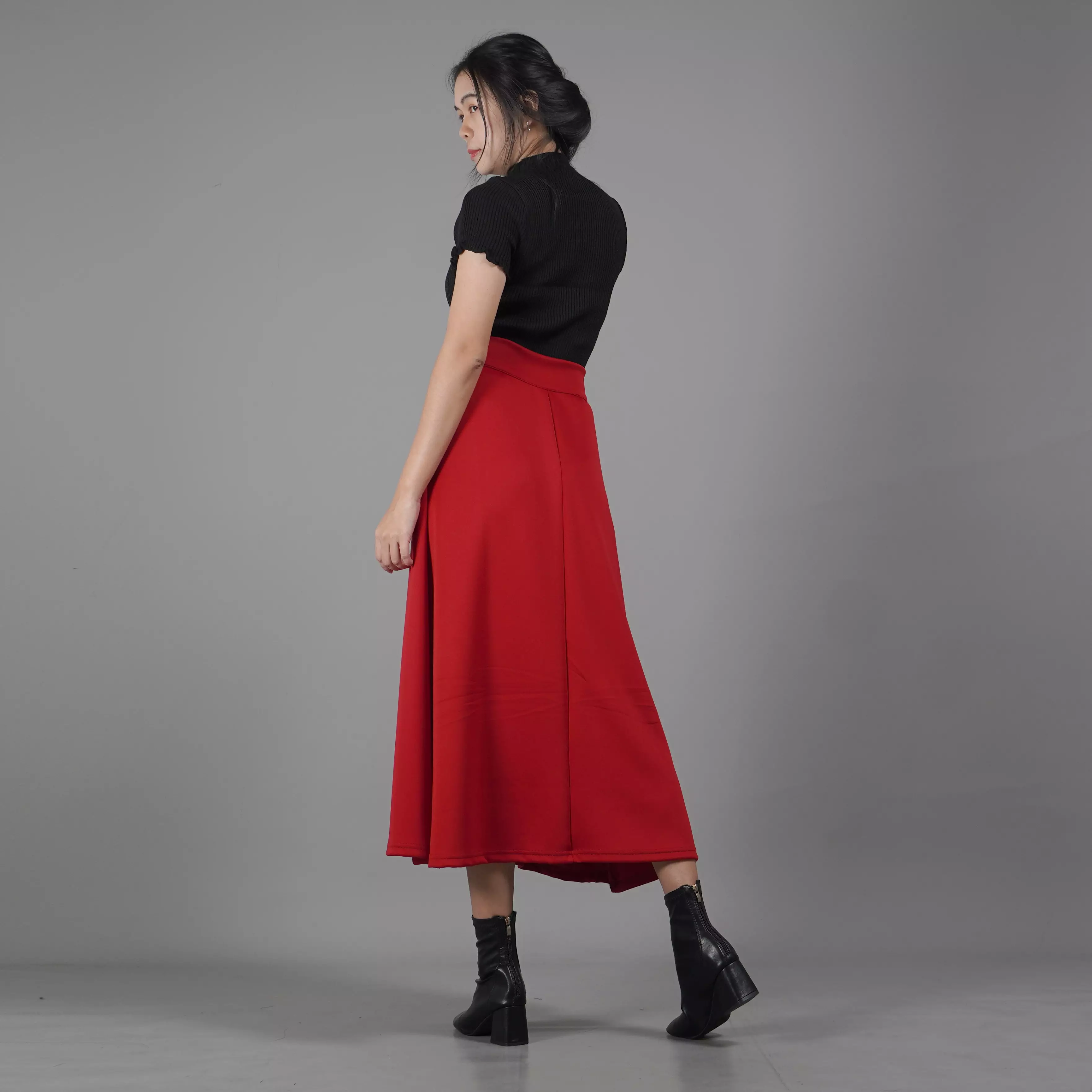  REBECA Flare Skirt Korean Style Christmas Outfit - MARUN