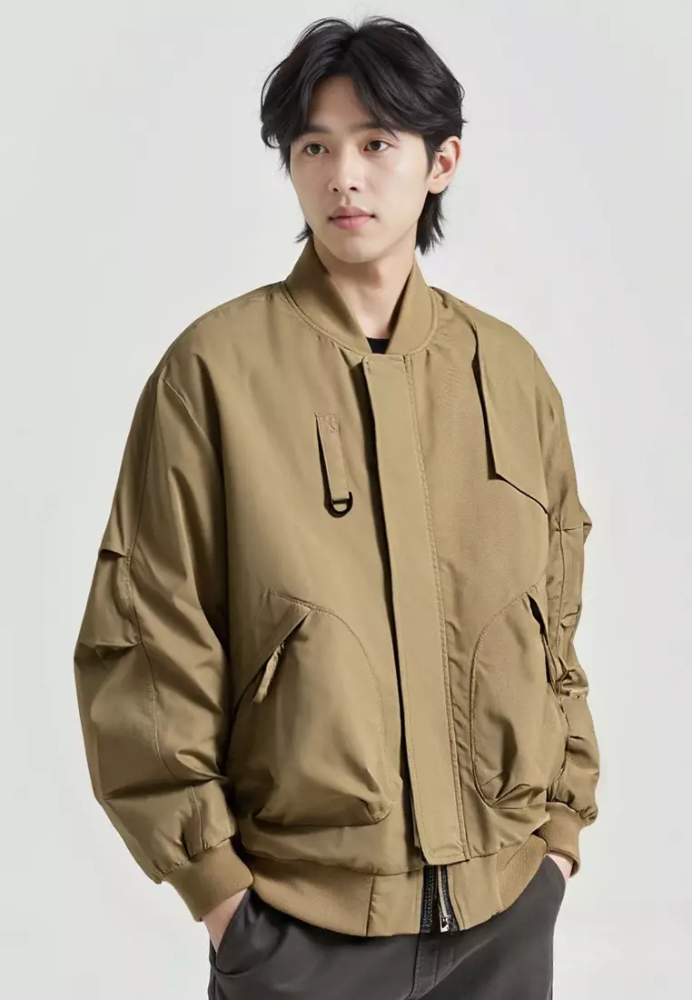 Stylish Bomber Jacket Baseball Coat