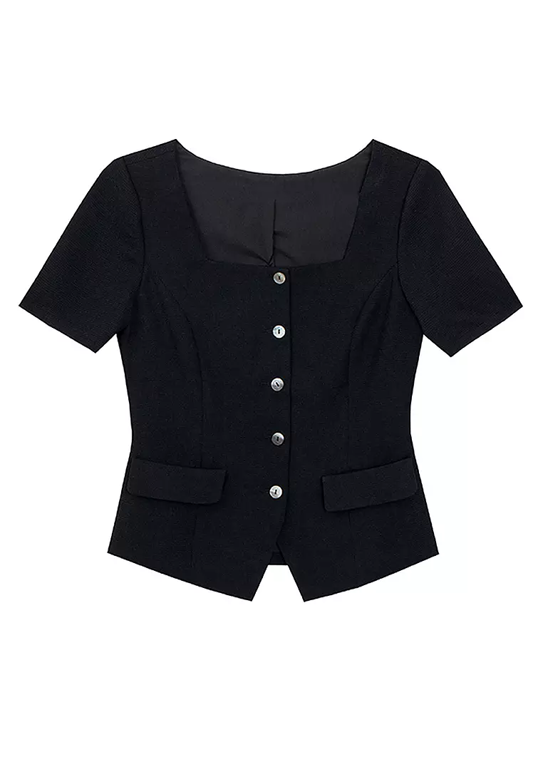 Square Neck Suit Top