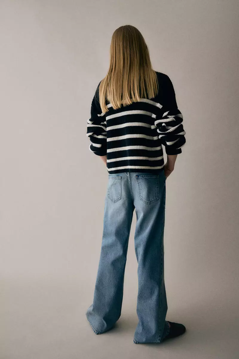 Baggy Fit Bootcut Leg Jeans