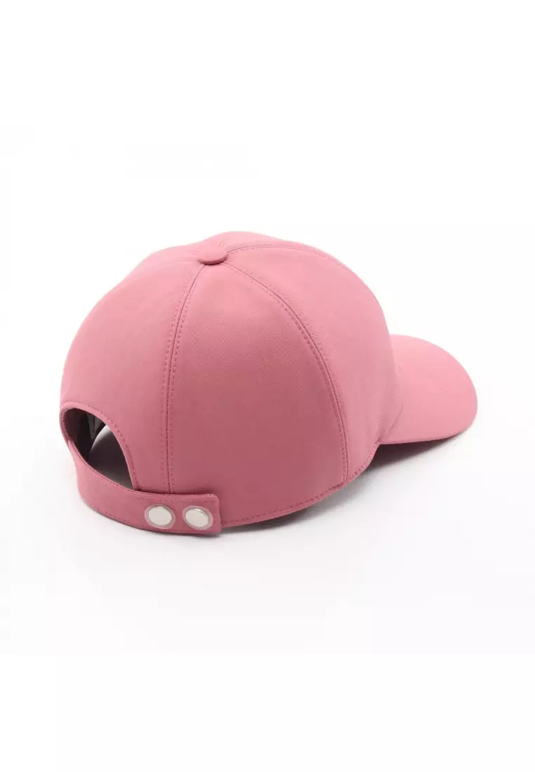 Pre-Loved Hermès Serena HElectric Rose Sorbet casquette cap cotton pink