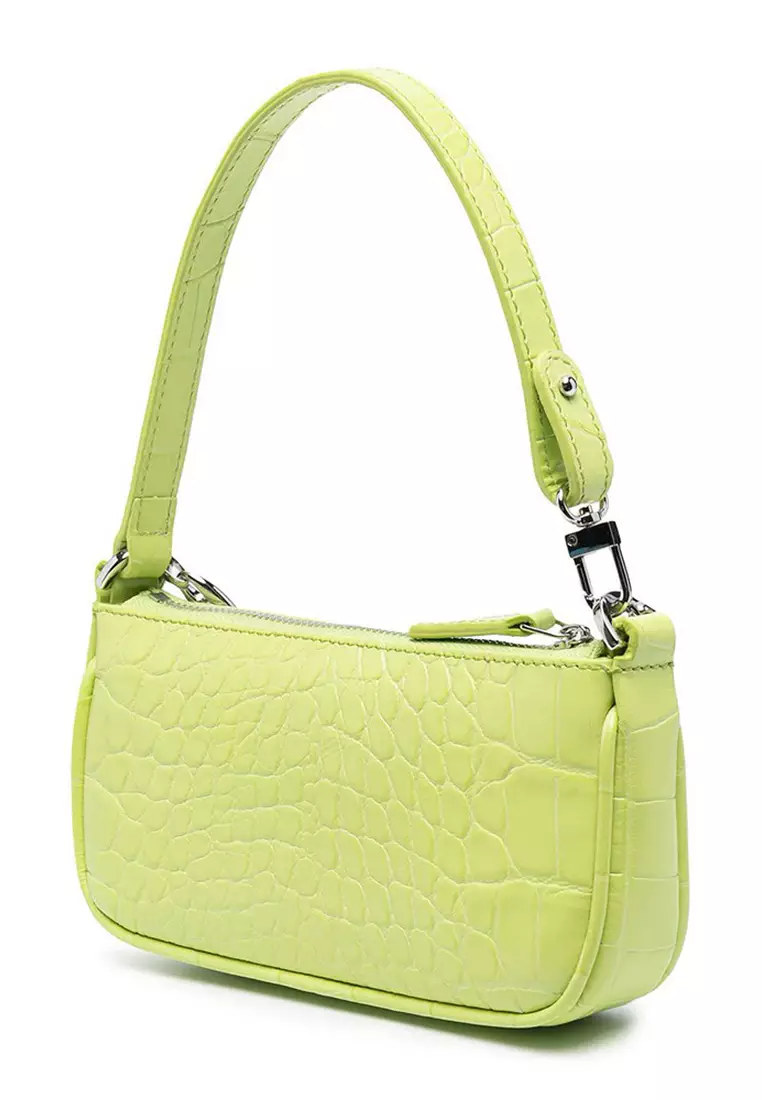 Buy BY FAR By Far Mini Rachel Circular Croco Embossed Leather