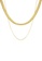 CELOVIS gold CELOVIS - Sahara Choker Paired with Plain Chain Necklace Jewellery Set in Gold F51A3AC03BF4E4GS_1