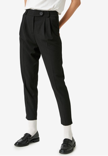 KOTON black Casual Trousers B9269AA17D1B7CGS_1