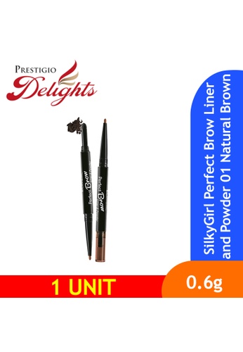 Prestigio Delights SilkyGirl Perfect Brow Liner And Powder 01 Natural Brown E63D5ES6AA4307GS_1