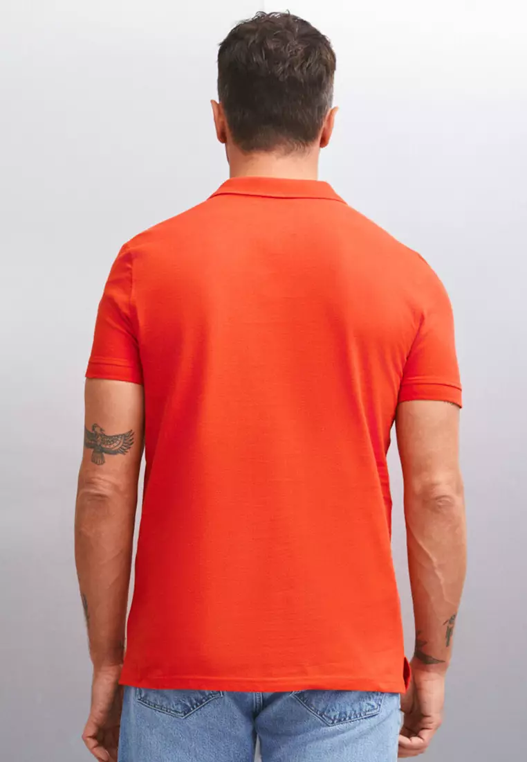 Short Sleeve Regular Fit Polo Collar Shirt